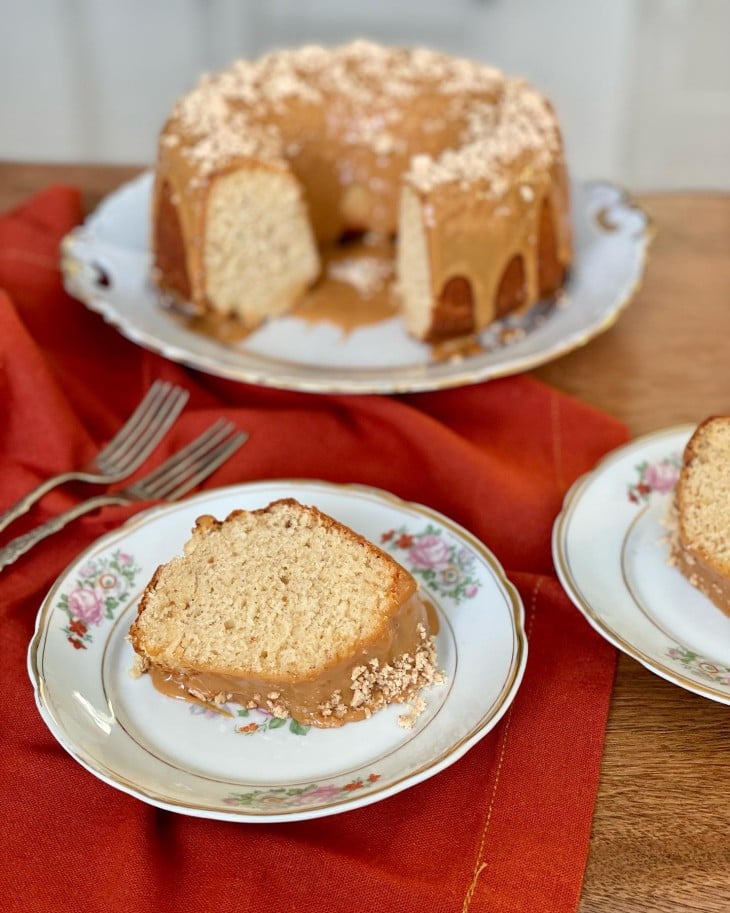 Bolo de paçoca fofinho