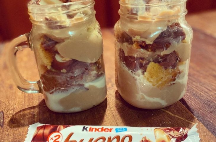 Bolo de pote Kinder