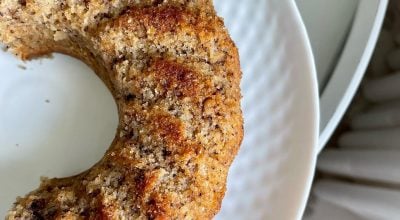 Bolo formigueiro de coco com chia