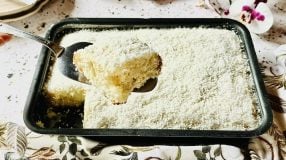 Bolo gelado de coco de liquidificador