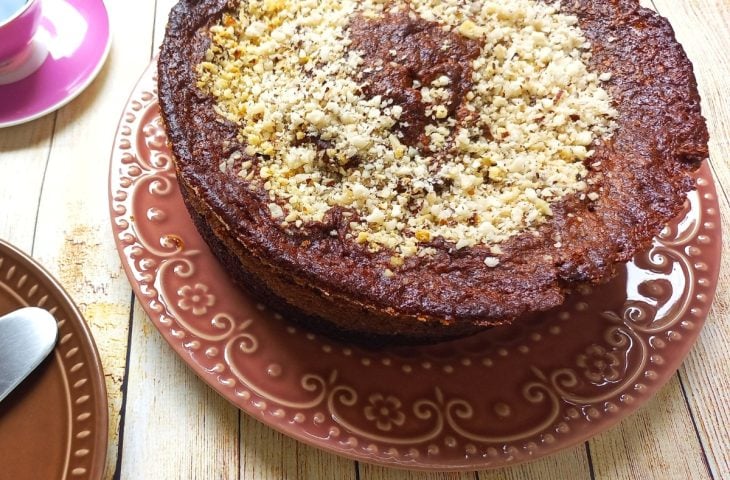Bolo integral de banana com castanhas