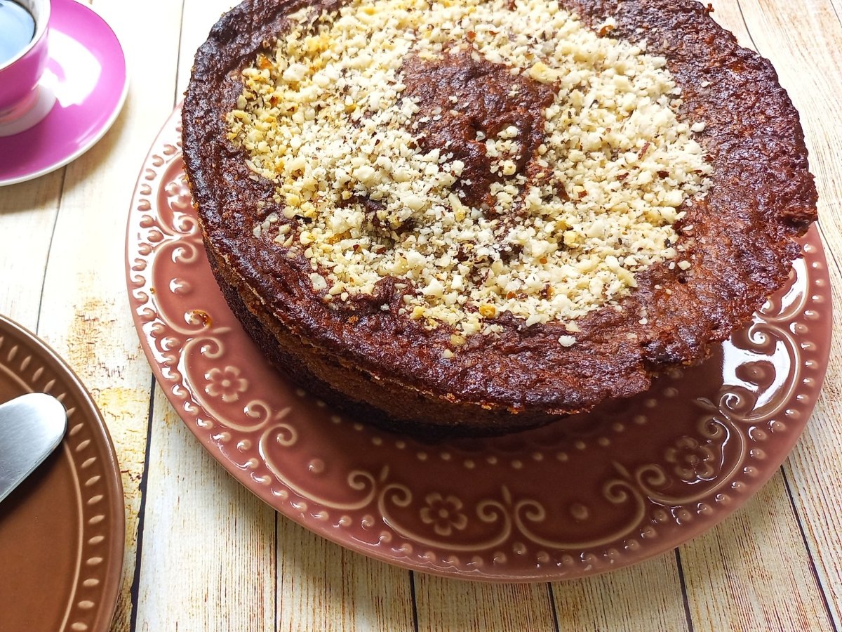 Bolo integral de banana com castanhas