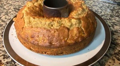 Bolo de maçã e canela