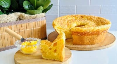Bolo pão de queijo com polvilho azedo