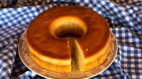 Bolo pudim de laranja