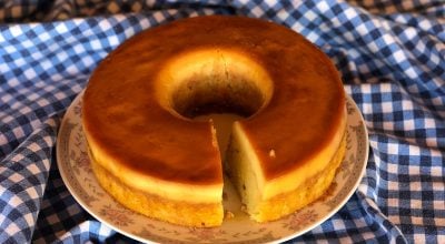 Bolo pudim de laranja