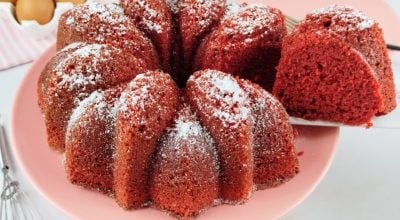 Bolo red velvet rápido e fácil