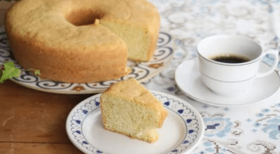 Bolo simples para café