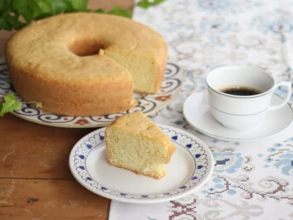 Bolo simples para café