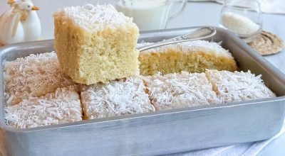 Bolo toalha felpuda de liquidificador