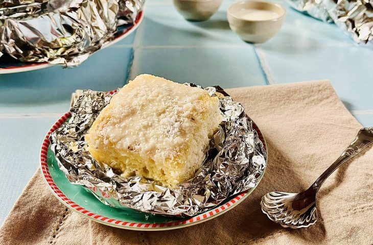 Bolo toalha felpuda gelado