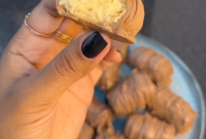 Bombom de prestígio caseiro