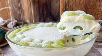 Bombom de uva na travessa fácil