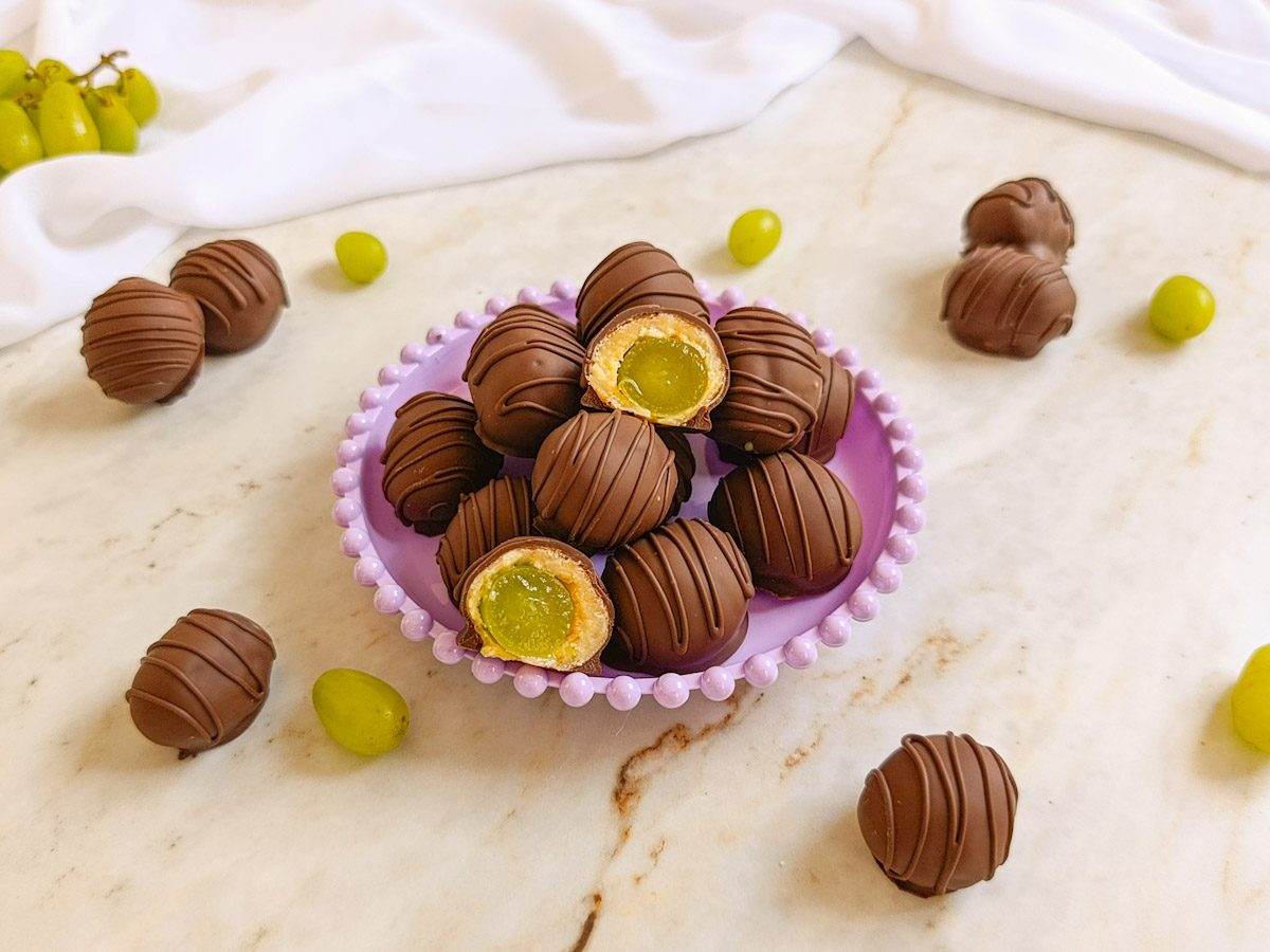 Bombom de uva tradicional