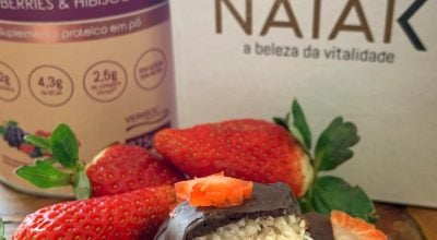 Bombom fit de coco e Whey