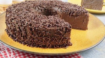 Brigadeirão com leite de coco