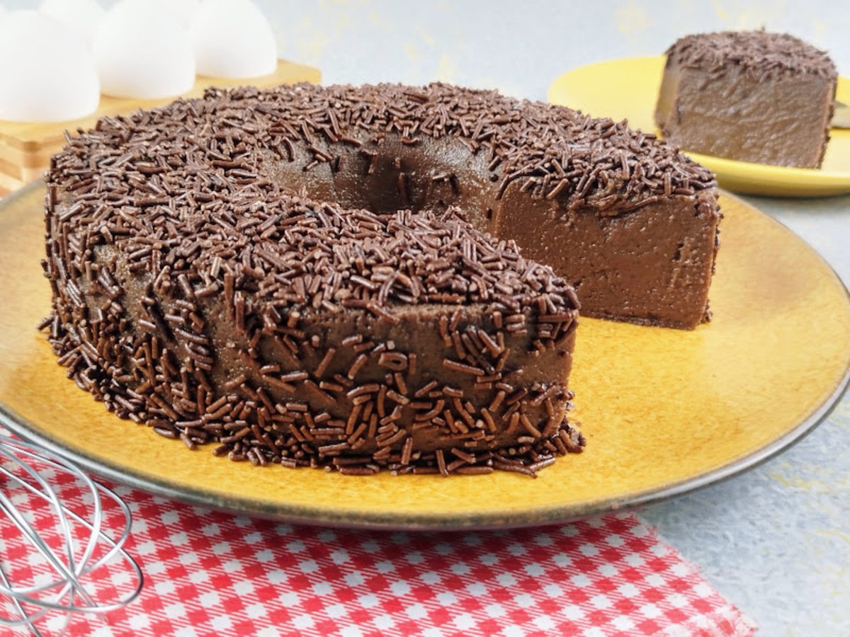 Brigadeirão com leite de coco