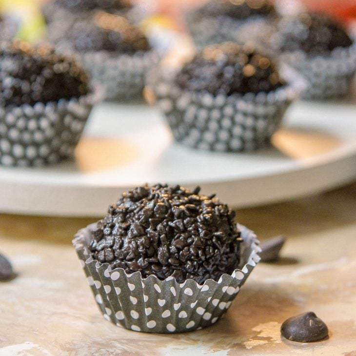 Brigadeiro com leite de coco