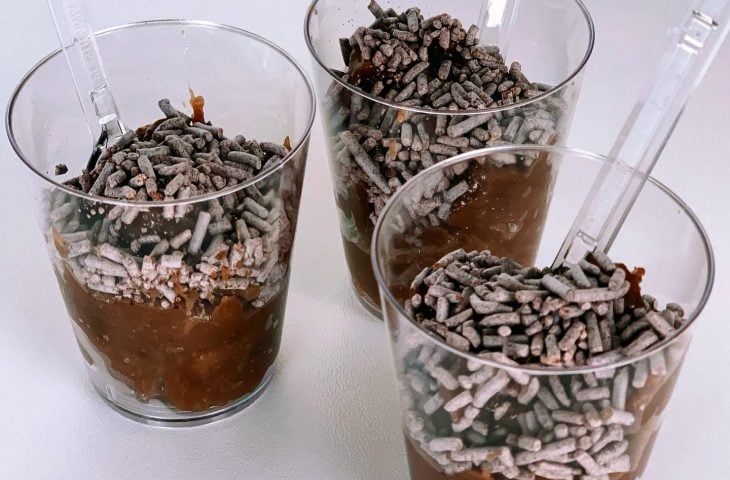 Brigadeiro de banana proteico