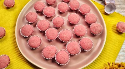 Brigadeiro rosa de Nesquik