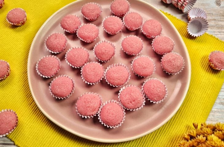 Brigadeiro rosa de Nesquik