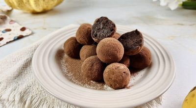 Brigadeiro sem leite condensado com banana madura