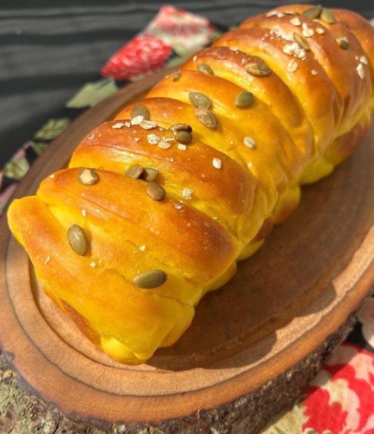 Brioche de azeite e abóbora