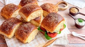 Brioche para hambúrguer