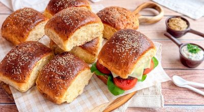 Brioche para hambúrguer