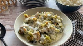 Brócolis gratinado fácil