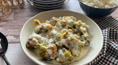 Brócolis gratinado fácil