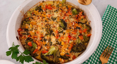 Brócolis gratinado fit