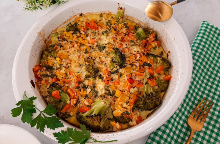 Brócolis gratinado fit
