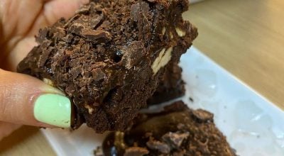 Brownie com grão-de-bico
