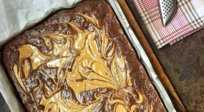Brownie com manteiga de amendoim