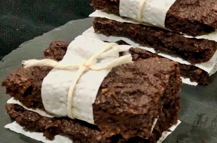 Brownie de abóbora e chocolate