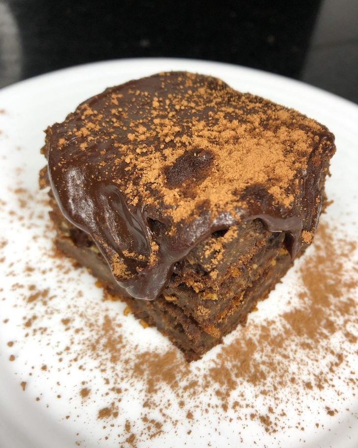 Brownie de banana com cacau