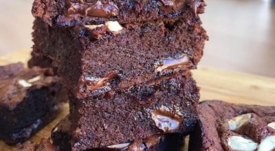 Brownie de cacau sem glúten