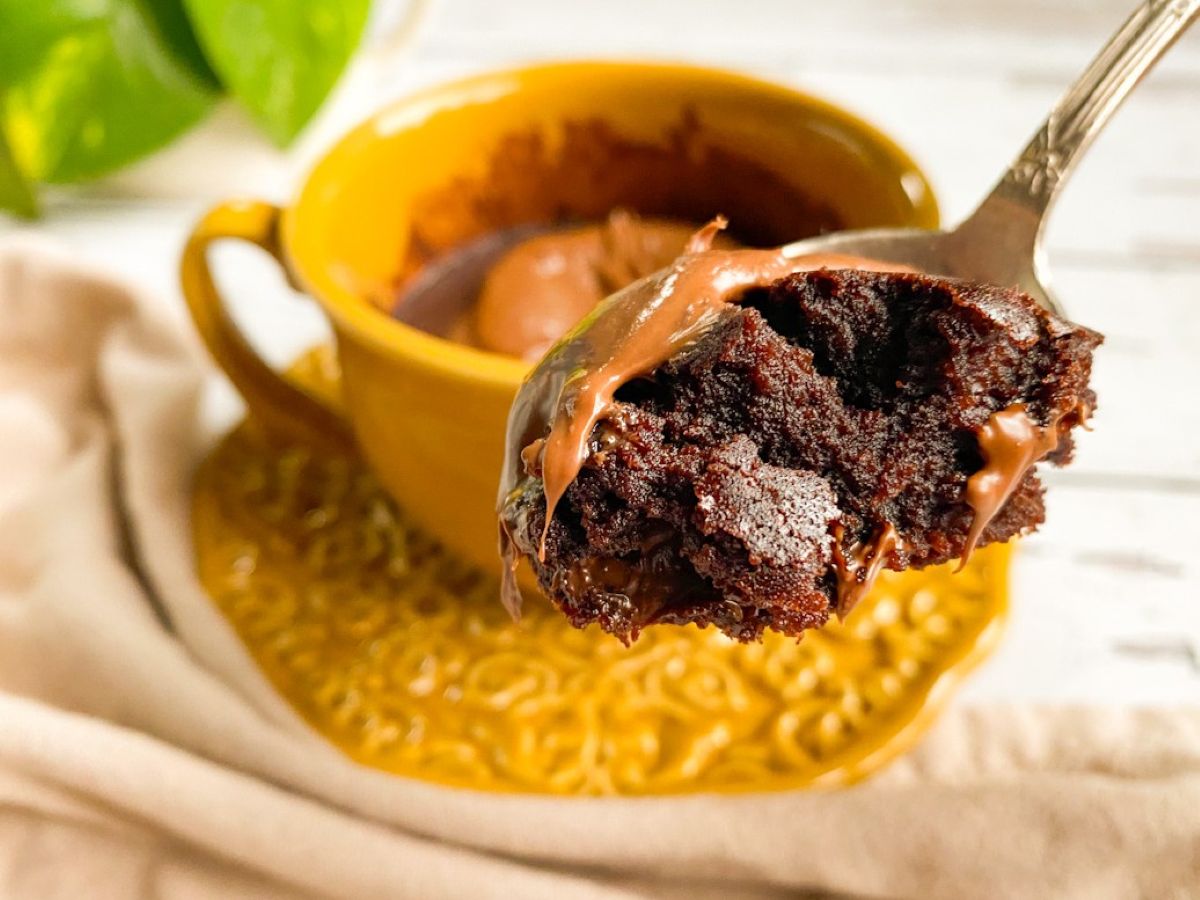 Brownie de caneca fácil e rápido