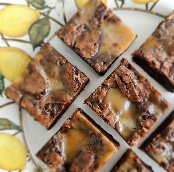 Brownie de caramelo salgado