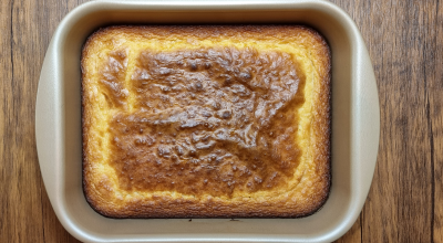 Brownie de chocolate branco fácil