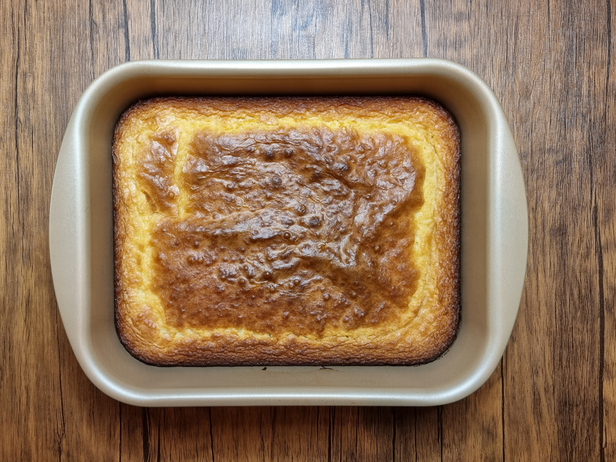 Brownie de chocolate branco fácil