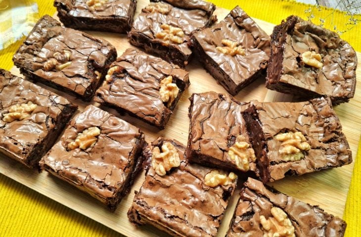 Brownie de chocolate com nozes