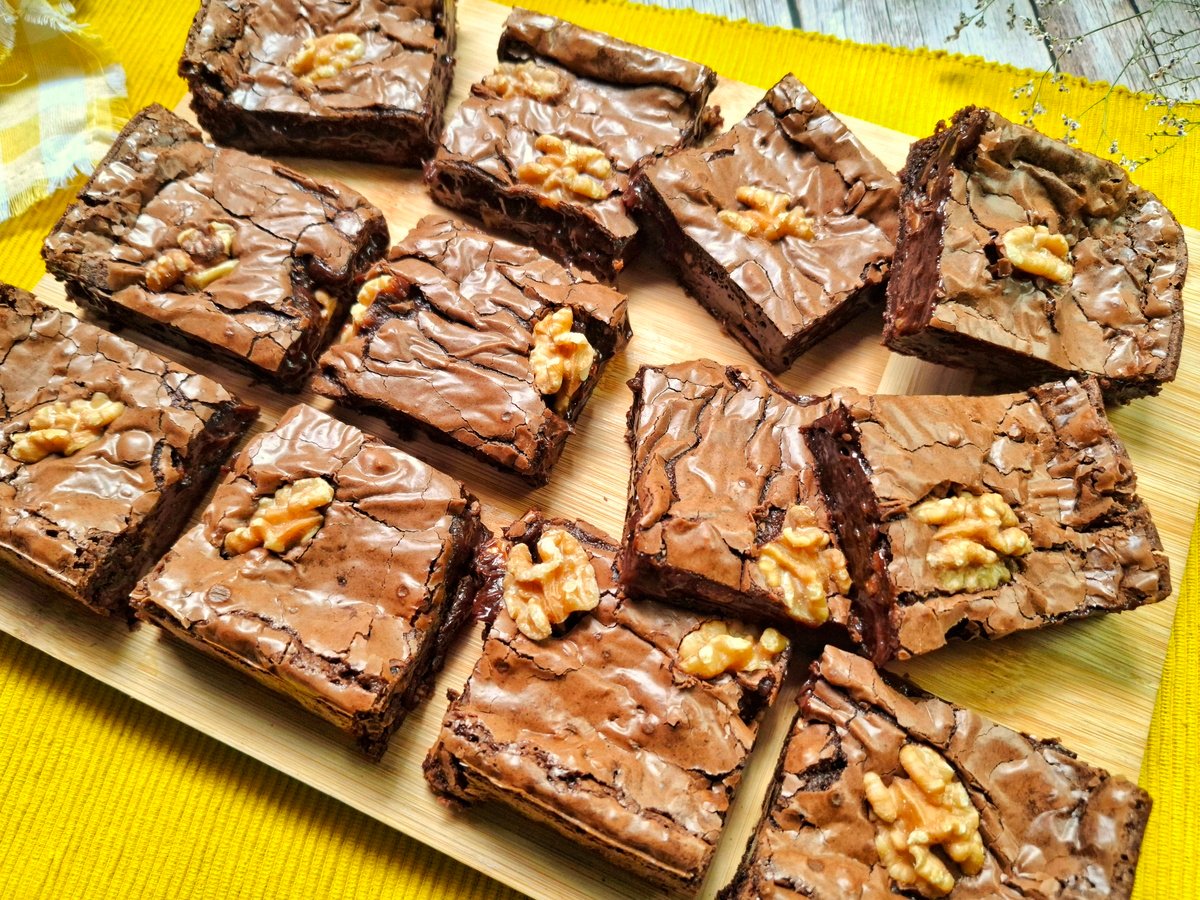 Brownie de chocolate com nozes