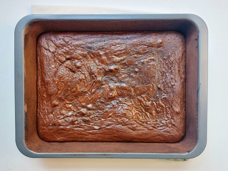 Brownie fit assado.