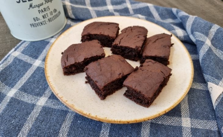 Brownie fit de cacau e abóbora