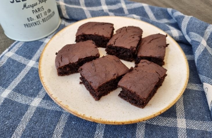 Brownie fit de cacau e abóbora