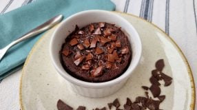Brownie fit de micro-ondas