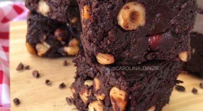 Brownie saudável com aveias
