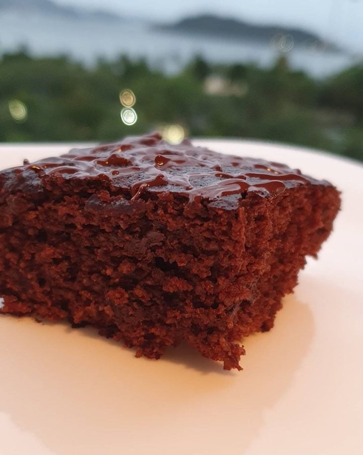 Brownie saudável de aveia